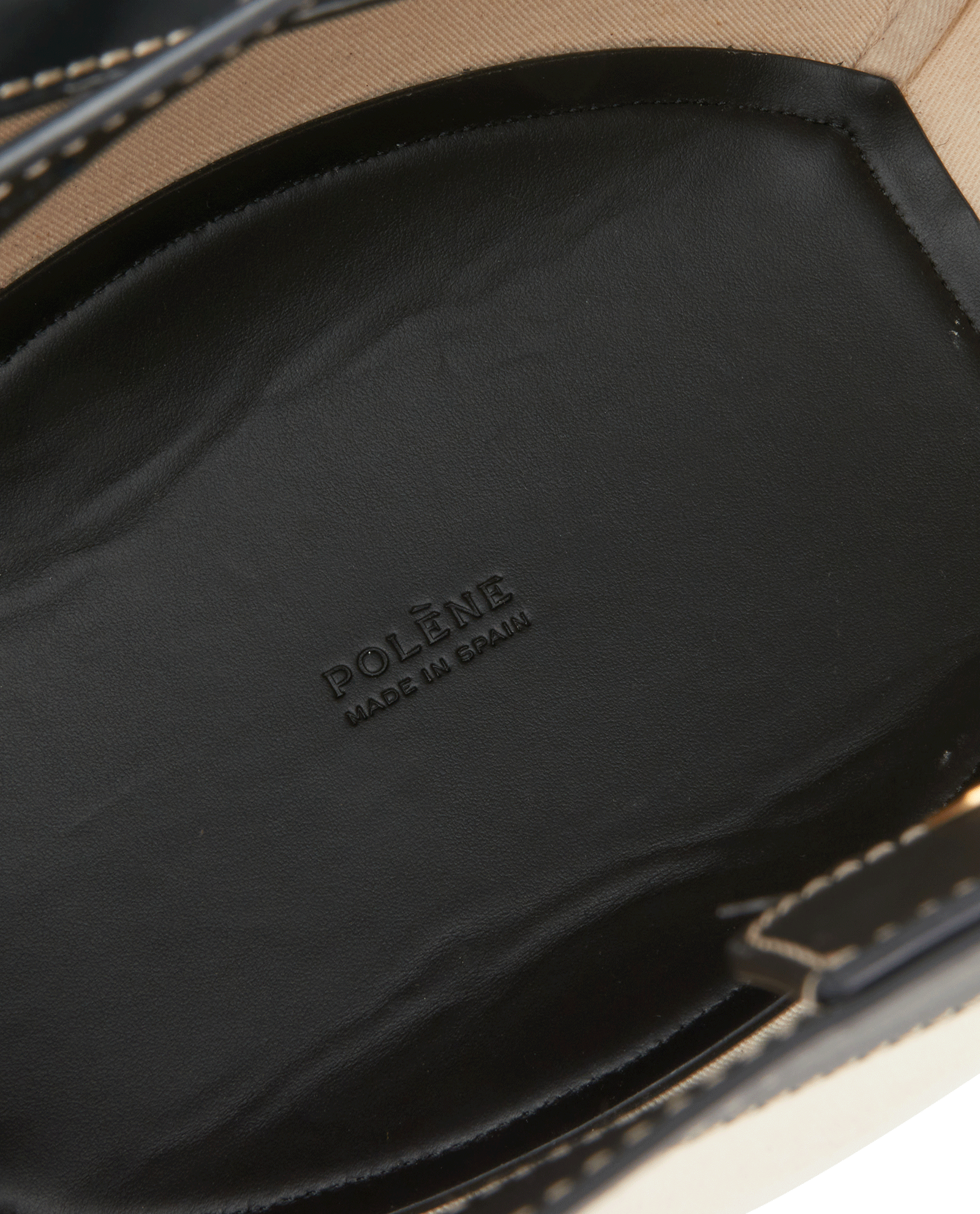 Cyme, &pound;220, Handbags, Black/Cream, Canvas/Leather, Other view